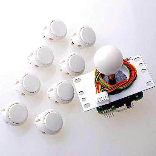 Sanwa JLF-TP-8YT Joystick + Sanwa 8 piezas OBSF-30