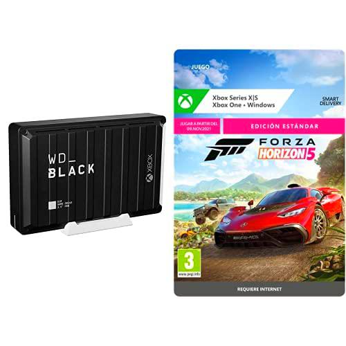 WD_BLACK D10 Game Drive para Xbox de 12 TB + Forza Horizon 5: Standard | Xbox &amp; Windows 10