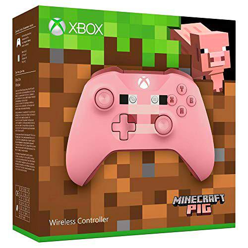 Microsoft - Mando Inalámbrico: Edición Limitada Minecraft Pig (Xbox One), rosa