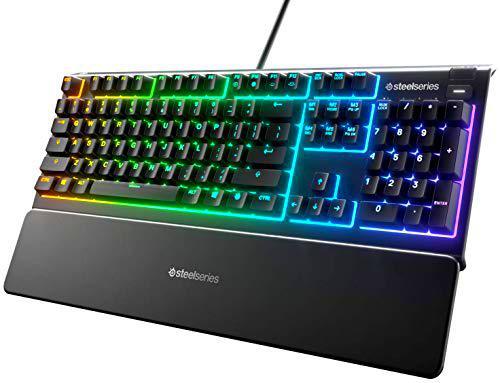 SteelSeries Apex 3 - Teclado RGB para gaming - Iluminación RGB de 10 zonas