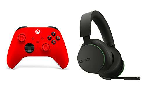 Xbox Wireless Controller, Red Valentine + Xbox Wireless Headset