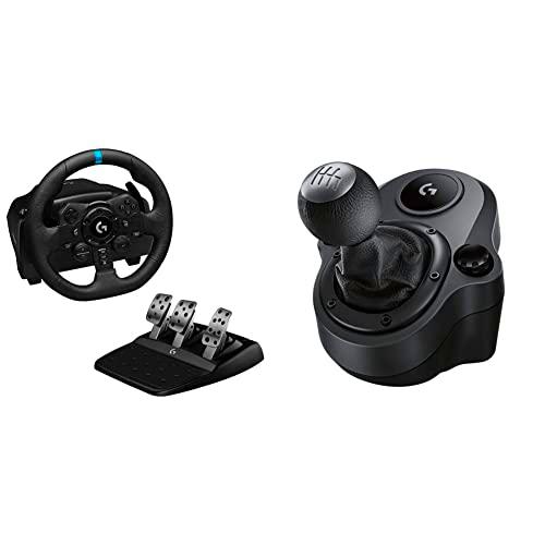 Logitech G 923 Volante Y Pedales De Carrera + Driving Force Palanca De Cambio Para Volantes De Carreras G29