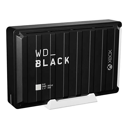 WD_BLACK D10 Game Drive para Xbox de 12 TB - 7200RPM con refrigeración activa para guardar tu enorme colección de juegos Xbox