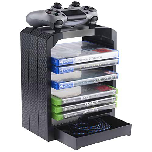 Geekhome - Universal Games Storage Tower para 10 Juegos