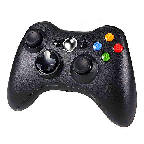 Diswoe Xbox 360 Controlador de Gamepad, Xbox 360 Inalámbrico Gamepad Controlador Joypad con Vibración Doble Ergonomía para Consola Microsoft Xbox 360