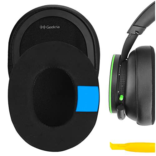 Geekria Almohadillas de repuesto de gel de refrigeración deportiva para Microsoft Xbox Wireless,Xbox Stereo Wired 20th Anniversary Special Edition Auriculares Almohadillas de oído(negro)