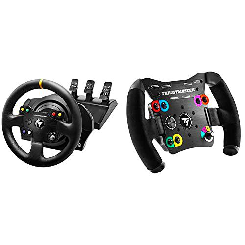 Thrustmaster TX Racing Wheel Leather Edition, Volante y Pedales + TM Open Wheel