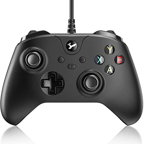 Mando para Xbox One y Xbox Series X|S Controlador de doble vibración compatible con Xbox One/Xbox One S/Xbox One X/Xbox Series X|S Consola y PC Windows 7/8/10 (negro)