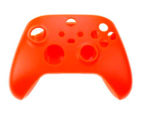 Jeal DevineCustomz Xbox Series S/X Controller Kit de carcasa completa delantera trasera cubierta trasera rieles laterales (naranja)