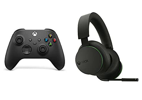 Xbox Wireless Controller, Black Carbon + Xbox Wireless Headset