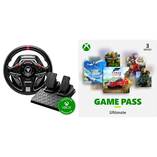 Xbox Thrustmaster T128, Volante de Carreras Force Feedback con Pedales Magnéticos