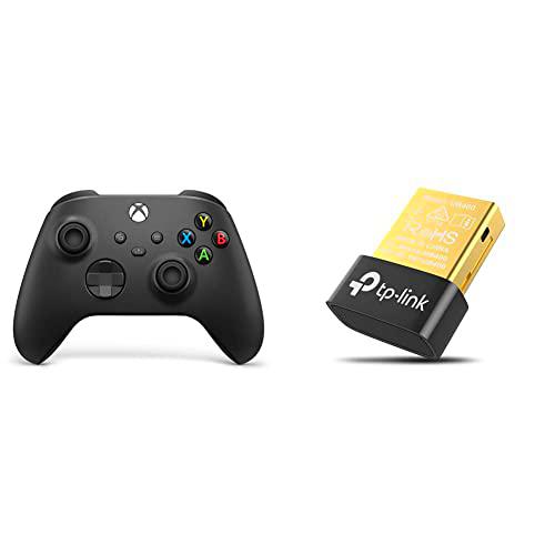 Xbox Mando - Carbon Black &amp; TP-Link UB400 Nano - Adaptador Bluetooth 4.0 USB Dongle para ordenador