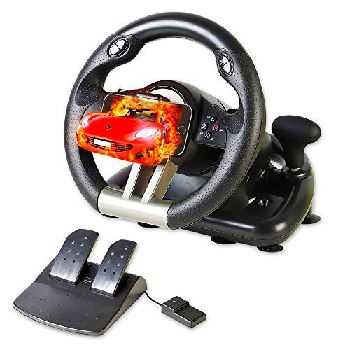 Serafim Volante R1+ Racing Gaming con pedal sensible y palanca de cambios