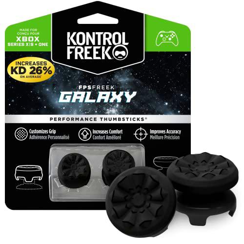 KontrolFreek FPS Freek Galaxy Black para Xbox One y Xbox Series X Controller | 2 pulgares de rendimiento | 1 de gran altura