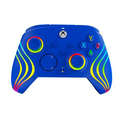 PDP Xbox Afterglow Wave Wired Controller Blue