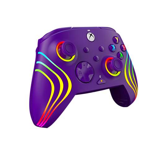 PDP Xbox Mando con cable Afterglow Wave Morado