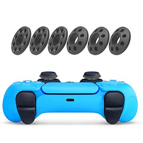 6 unidades de anillo amortiguador compatible con PS4/PS5/Xbox One/Xbox Serie X S/Switch Pro Thumbstick Controller Assist Rings Joystick Accesorios