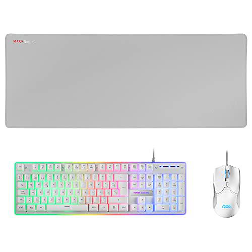 Mars Gaming MCPX, Combo Teclado Gaming H-Mech FRGB