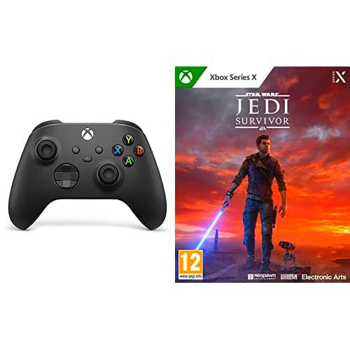 Microsoft Xbox Mando - Carbon Black + Star Wars Jedi: Survivor XBOX SX Videojuego