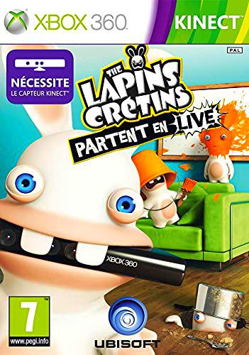 Les Lapins Crétins : partent en live (jeu Kinect) [Importación francesa]