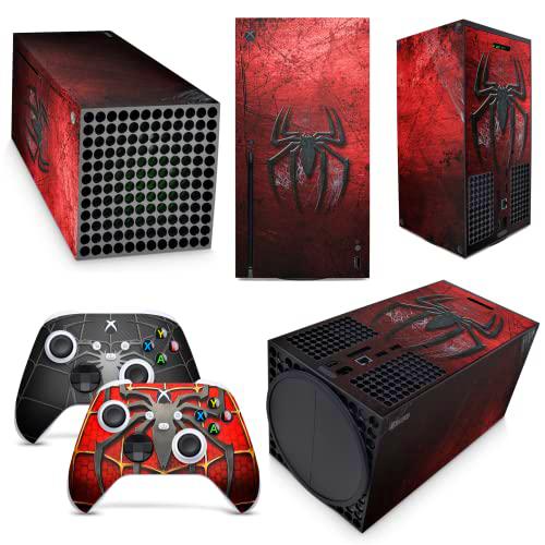 GNG Spider Skins Compatible con Xbox Series X Console Calcomanía Vinal + 2 Controladores