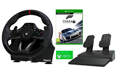 XBOX ONE Volante y Pedales Licencia Original XBOX &quot;Racing Overdrive&quot; + Forza 7 Motorsport