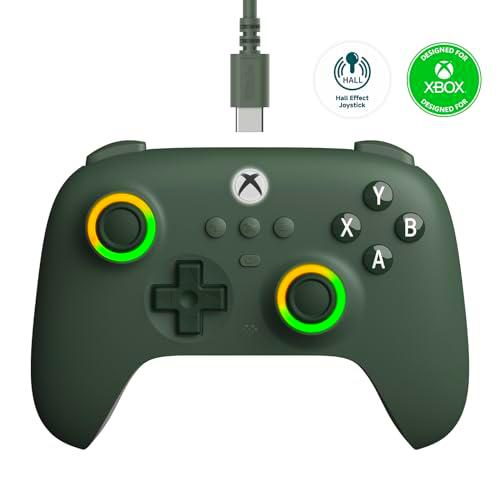 8Bitdo Ultimate C Wired Controller for Xbox, RGB Lighting Fire Ring and Hall Effect Joysticks