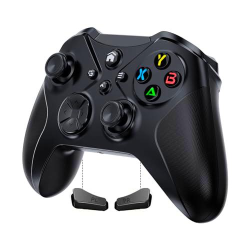 Gamrombo Controlador inalámbrico para PC Gamepad con WiFi/programación/vibración/conector de audio de 3,5 mm/turbo/giroscopio de 6 ejes