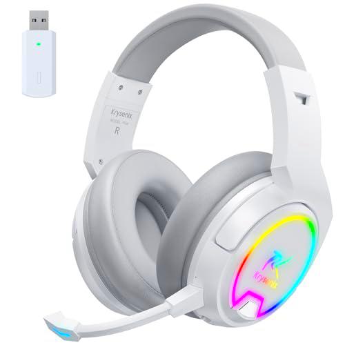 PG4 RGB Wireless Gaming Headset para PS4, PS5, PC - 2.4GHz 7.1 Surround Sound