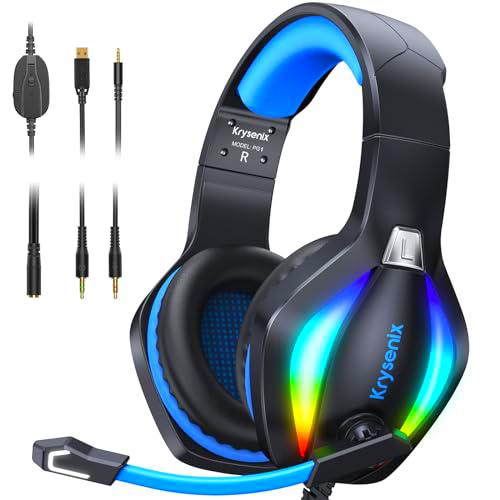 Krysenix PG1 Auriculares Gaming para PS4/PC/Nintendo Switch/Xbox