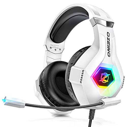 Ozeino Auriculares para juegos para PS4, PS5, PC, con sonido envolvente 3D