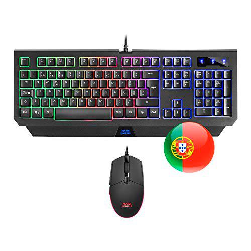 Mars Gaming MCP100, Combo Teclado H-Mech Y Ratón 3200DPI