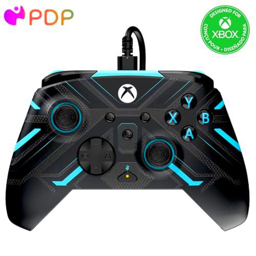 PDP Xbox REMATCH GLOW Wired controller TITAN STEEL