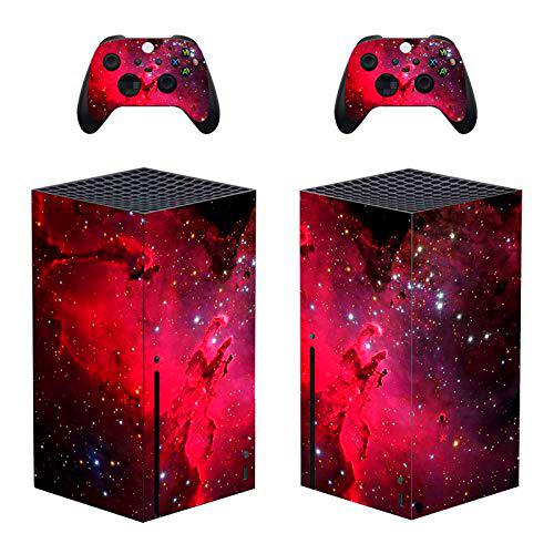 Micity Pegatina de vinilo para Xbox Series X, diseño de cielo rojo