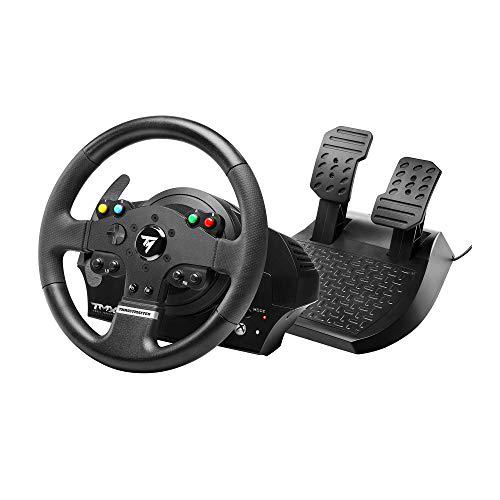 Thrustmaster Volante de carreras ergonómico TMX con tablero de pedales de 2 pedales